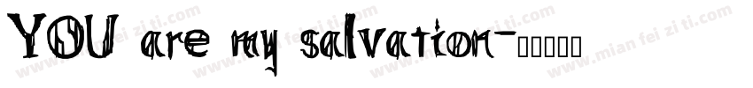 YOU are my salvation字体转换